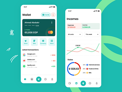 Fintech App design typography ui ui ux ui ux website uidesign uiux