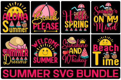 SUMMER SVG BUNDLE 3d animation graphic design logo motion graphics ui