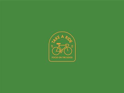 TAKE A RIDE :) bicycle bike brand branding design icon illustration label logo nomad ride vector