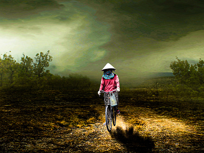 Foggy Ride art clean concept creative design dribbble graphic design illustration
