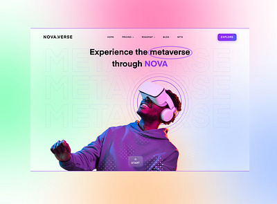 Web3 Metaverse Experience crypto design internet metaverse nova ui uiux uiuxdesign user interface web3