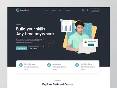 CourseLab - Webflow Website Landing Page Development. It's Live! caddyflow course designer figmatowebflow onlinecourse uidesign uidesigner uiuxdesigner webflow webflowagency webflowdesigner webflowdeveloper webflowdevelopment webflowpartner webflowwebsite websitedesign websitedevelopement