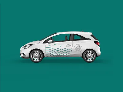 Pasifika Vehicle Design car design car logo car signage car wrap green design pacific design pasifika vehicle signage wave design wave logo