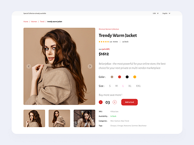 BelanjeBae - E-commerce Detail branding detail e commerce e shop fashion landing page marketplace online shop online store product shipong shop store ui ui dsign ux web web dsign website dsign websitw