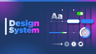 Design System concept cover darkmode designsystem figmadesign illustration neonui slide ui vector visualdesign