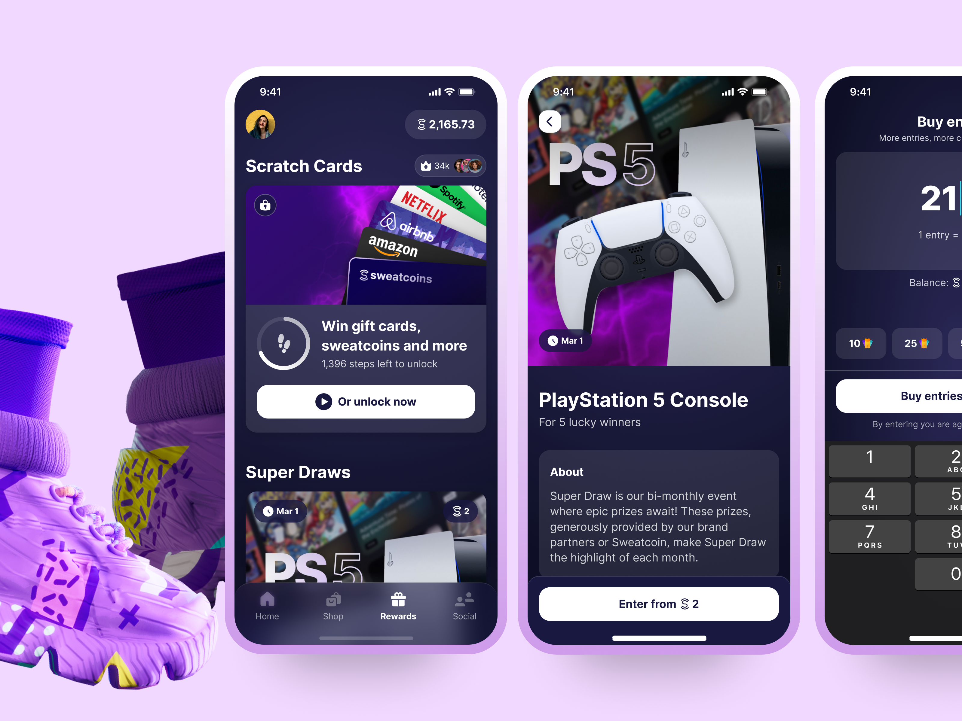 Rewards Hub for Sweatcoin app