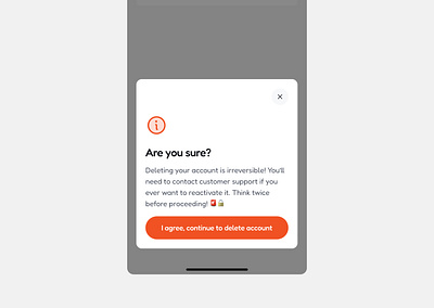 Delete your Account design ui ui design ux ux design