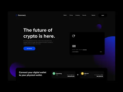 Crypto Website Concept concept crypto dashboard crypto landing page crypto website dashboard design exploration landing page ui ux web design website