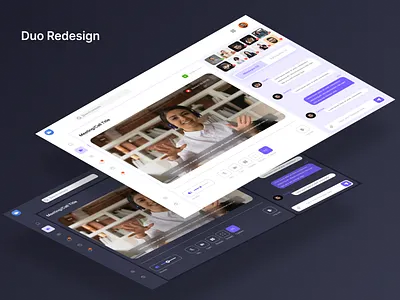 Google Duo Redesign dashboard google duo redesign ui ui ux ux web