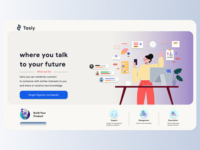 Landing page - Tasly website app clean design dribbble graphic design landing page logo management motion graphics popular product ui ui design uiux design user ux web app website