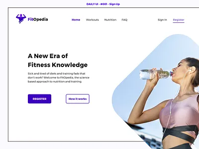 Daily UI Challenge - #001 - Sign Up daily 100 challenge fitness fitness sign up form gym sign up sign up uidesign workout