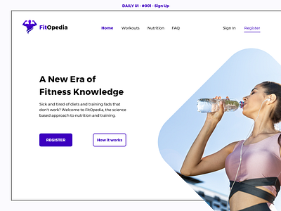 Daily UI Challenge - #001 - Sign Up daily 100 challenge fitness fitness sign up form gym sign up sign up uidesign workout