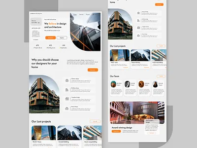 Architecture studio architecture design ui uidesign web design website