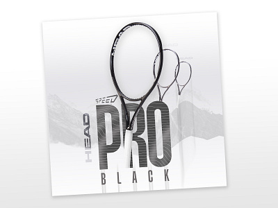 HEAD SPEED PRO BLACK TENNIS RACQUECT design graphic design social media post design socialmedia