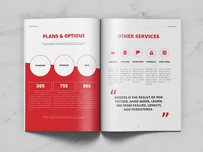 FREE Project Proposal branding buiding page catalog clean company company buiding design graphic design illustration indesign magazine motion graphics print printable project project proposal proposal template ui web design