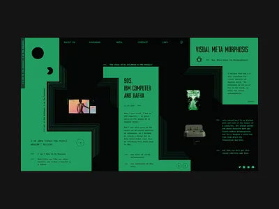 transformation 90s computer design green ibm ilo chani meta monofont pacman ui web web concept web design webdesign