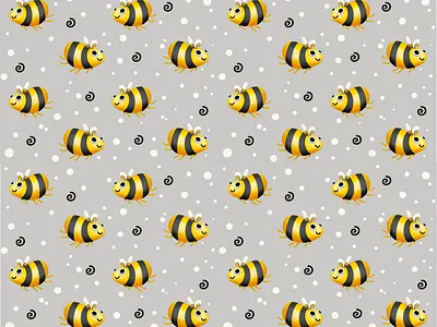 Happy Bee Print characterdesign cutedesign design graphic design illustration prints procreate vector