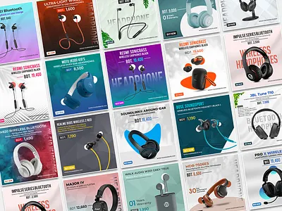 Social Media Ads ads advertisign advertising animation banner bluetooth branding design facebook graphic design headphone instagram logo post promotion social social media social media post template web banner