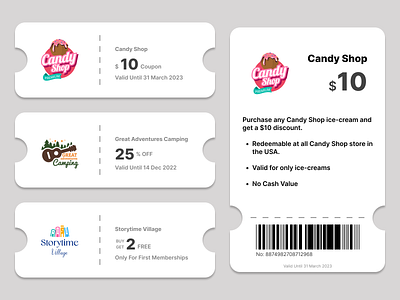 #044 Redeem Coupon 061 app branding daily ui design illustration logo redeem coupon typography ui ux vector