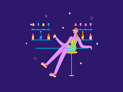 Summer | Cheers 🥂 bar vector behance bold character character character design character designer colorful vector cool girl cool girl vibe design dress vector flat character girl character illustration illustrator procreate summer vector vector character vector illustration