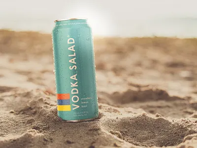 Vodka Salad branding and packaging brand identity branding design graphic design logo packaging typography