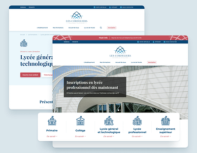 Les Cordeliers - Webdesign clean ui webdesign website