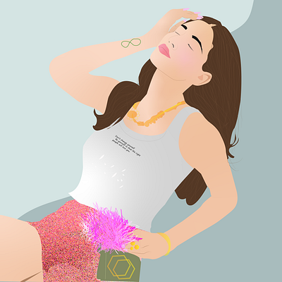 Radhika Seth vector art portrait adobeillustrator design digitalart graphic design illustration vector vectorportrait