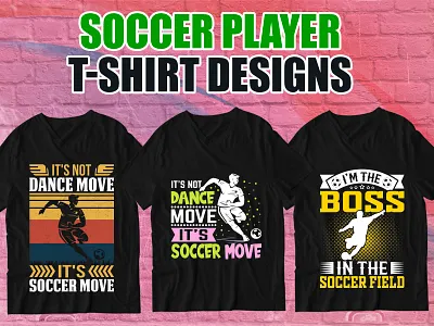 Soccer Player T Shirt Design 3d animation app branding design graphic design illustration logo motion graphics ui vector