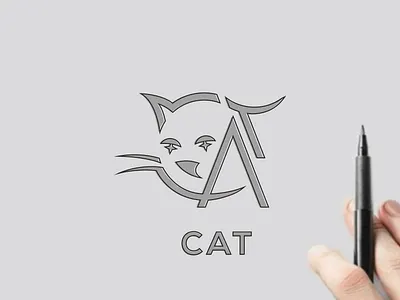 cat animal branding cat design illustration logo motion graphics typography