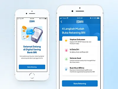 BRI Digital Saving - Onboarding page design illustration mobile apps ui user experience user interface ux vector