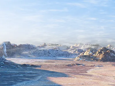 Procedural 3D Landscape 3d 3d art 3d illustration art cgi landscape motion nature rendering visual visualization
