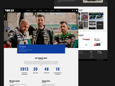 TMC35 - Motorcycle association 24hmans association bretagne car countdown events france gallery mans motorcycle motorcycles motos pilot ui ux values webdesign wordpress