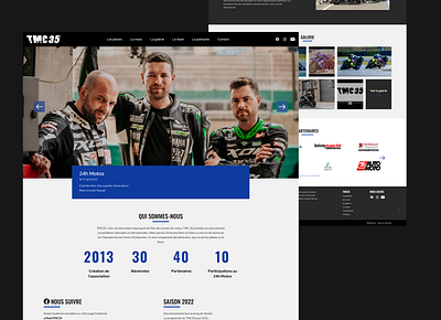 TMC35 - Motorcycle association 24hmans association bretagne car countdown events france gallery mans motorcycle motorcycles motos pilot ui ux values webdesign wordpress