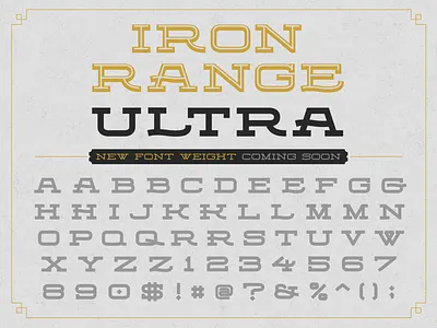 Font Preview custom type font slab serif typeface design typography ultra vintage