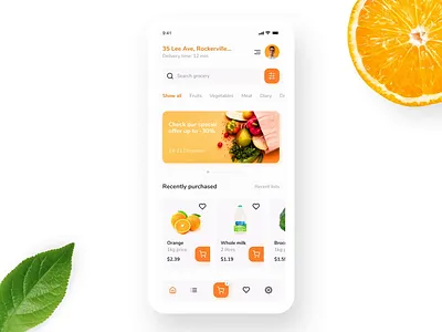 Grocery Q-commerce App animation branding design e commerce graphic design illustration logo motion graphics q commerce ui ui design uidesign upside upsidelab ux ux design uxdesign uxui