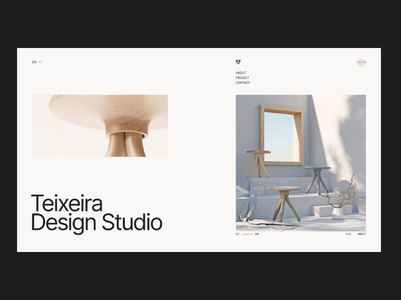 Teixeira design studio adaptive animation branding composition composition ideas design graphic design home home screen layout menu motion motion graphics typography ui ux uxui web web design website