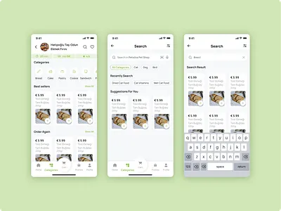 Mobile Market App - Store Page Details add to cart barcode buttom navigation favourite button market app mobil app navigation bar online shopping product design search bar search box store page switch button tab bar turn back ui design ux design