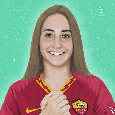 Nuzzo As Roma Portrait drawing by Oz Galeano art arte arte ozgaleano boceto calcio dibujo digitalart drawing fanart football futbol ilustracion italia mexico nuzzo ozgaleano portrait retrato roma sketch