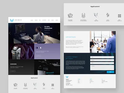 UniMED Web Design clean interface minimal ui uidesign webdesign website