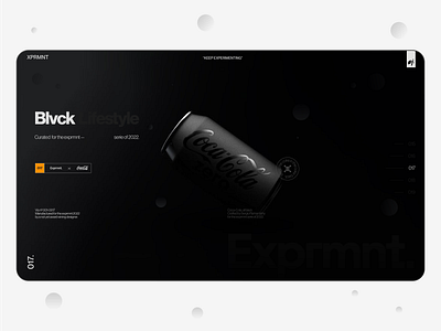 XPRMNT 017 ads black brand strategy branding coca cola design graphic design illustration interface layout logo ui ux vector webdesign
