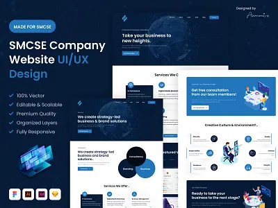 SMCSE Website UI/UX Design 🦄 design mockup ui ui design uiux website design