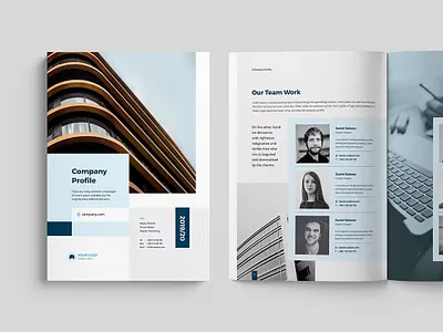 Free Corporate Brochure abstract annual annual report brochure brochure template cmyk company company profile corporate design graphic design infographic layered portrait print profile report template trend trendy