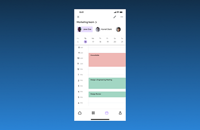 100 Day UI Challenge Day 38 - Calendar 100dayuichallenge calendar dailyuichallenge day38 design mobile ui uiuxdesign ux