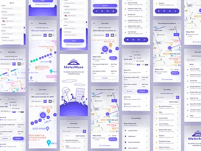 MeterMuse | Mobile App Design app design graphic design illustration image logo mobile mockup ui ui design ux design