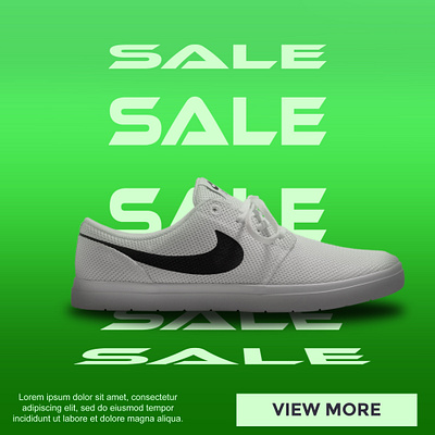 Nike shoes sale graphic design