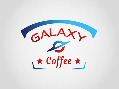 Galaxy Coffee graphic design logo