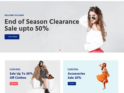 R Shop Ecommerce Website or Web Application application development design ecommerce design javascript mongodb node js react js web web app web design web development