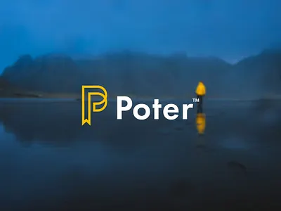 Poter logo design logo design brand branding mark