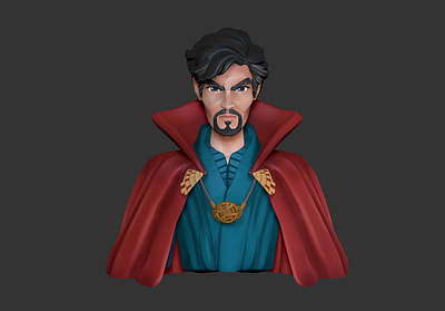 Doctor Strange 3d 3d designer bahrain benedict benedict cumberbatch doctor strange dribbble film graphic design magic marvel multiverse of madness philippines riyah baylon