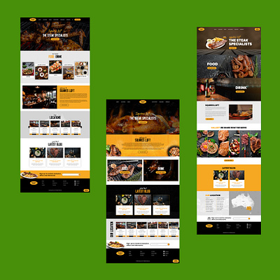 Restaurants & Bar banner design graphic design illustration typography ui web